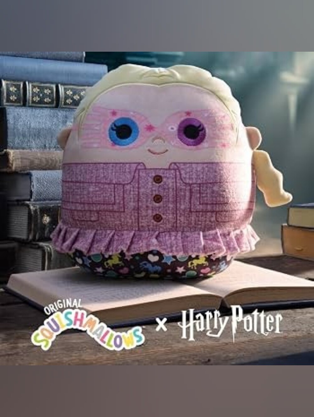 Harry Potter X Squishmallows Luna Lovegood Plush 10" Pink, Blonde
